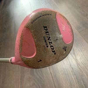 Dunlop Jr RH Kids Golf Driver Pink Used